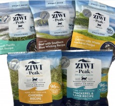 訂單凡滿$800, 即送 ZiwiPeak 風乾/ 微蒸貓糧 試食裝各一包(味道隨機送出，送完即止)