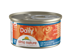 【購買正價貨品滿$300~可以以優惠價$10換購】Almo Nature Daily Oceanic Fish 深海魚肉 (152) 主食Mousse 貓罐頭 85g 到期日: 4/2024