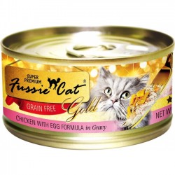Fussie Cat (高竇貓) 金鑽優質貓罐頭 - 雞肉及蛋 (80g)