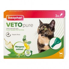 Beaphar VETO Nature 自然滴劑 (1盒3支 - 成貓) 