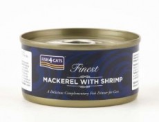 Fish4Cats 鯖魚塊 + 鮮蝦 (Mackerel with Shrimp) 貓罐頭 70g