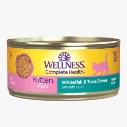 Wellness Complete Health 幼貓專用配方 (白魚吞拿魚) 肉醬 貓罐  85g x 24罐 原箱優惠