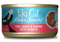 Tiki Cat Aloha Friends 高纖有營 吞拿魚南瓜大蝦 貓主食罐 3oz