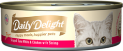 Daily Delight Pure系列 DD45 白鰹吞拿魚+雞肉+鮮蝦 貓罐 80g