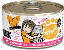 b.f.f. 罐裝系列 吞拿魚+三文魚 肉凍 85g (Soulmates) 到期日： 05/22