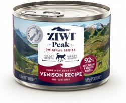 ZiwiPeak 巔峰 鮮肉貓罐頭 - 鹿肉 185g x12罐原箱優惠