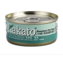 Kakato 吞拿魚+紫菜 Tuna & Seaweed 貓狗罐頭 70g x 48罐 原箱優惠 (719)