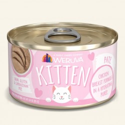 WeRuVa 幼貓系列 雞湯 雞胸肉泥 (Chicken Breast Formula) 貓罐頭 85g (粉紅)