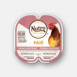 Nutro FEED CLEAN™ 雞肉+肝肉醬 貓罐頭 (1盒2格各37.5g) <粉紅色>