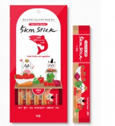 5km Stick 營養蔬果寵物零食肉泥-三文魚 (14g x4小包) <紅色>