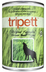 ＜購買正價貨品滿$300~可以優惠價$10換購＞ PetKind Tripett 無穀物 牛肉配方 狗罐 396g 到期日：12/2024