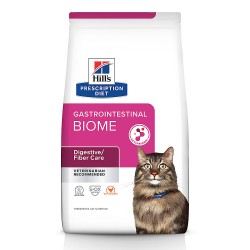 [凡購買處方用品, 訂單滿$500或以上可享免費送貨]　　Hill's Gastrointestinal Biome 消化/纖維護理 獸醫配方 貓乾糧 4磅