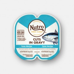 【購買正價貨品滿$300/$800可換購】　　　 Nutro FEED CLEAN™ 吞拿魚肉汁 貓罐頭 (1盒2格各37.5g) <淺藍色>  到期日: 30/11/2022