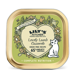 【購買正價貨品滿$300/$800可換購】　　　Lily's Kitchen 鮮羊肉鍋 Love貓主食罐 85g (綠色) 到期日: 24/09/2022