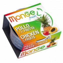 MONGE 清新水果系列 - 雞肉+雜果 貓罐頭 80g x 24罐 原箱優惠