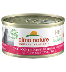 Almo Nature HFC Natural 雞肉雞肝 貓罐頭 (9413) 70g