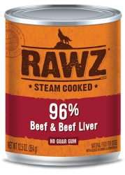 Rawz 96% Beef & Beef Liver Pate 牛肉、牛肝全犬罐頭 354g x12罐優惠