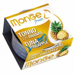 Monge 清新水果系列 - 吞拿魚+菠蘿 貓罐頭 80g x 24罐 原箱優惠