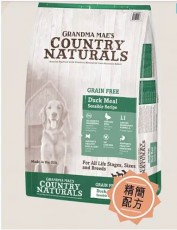 Country Naturals 無穀物 鴨肉防敏精簡配方 狗糧 23lb (白底綠袋)