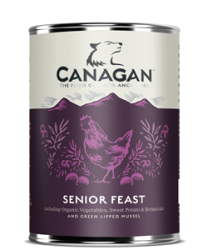 Canagan 全天然無穀物狗罐頭 - 盛宴雞肉配方 (Senior Feast) (老犬用) 400g x 6罐 原箱優惠 