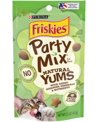 【購買正價貨品滿$300/$800可換購】　　　PURINA Friskies Party Mix 鬆脆粒貓小食 貓草味 2.1oz  到期日: 08/2023