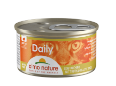 ＜購買正價貨品滿$300~可以優惠價$5換購＞ Almo Nature Daily 火雞慕絲 (Turkey Mousse) 貓罐頭 85g (154) 到期日: 12/2025