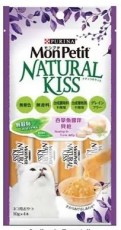 ＜購買正價貨品滿$300~可以優惠價$10換購＞Mon Petit Natural Kiss 吞拿魚醬伴貝柱 (10g x 4支) 到期日: 6/2025