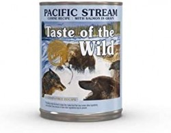 Taste of the Wild 無穀物狗罐頭主食罐 湯汁煮三文魚粒 (Pacific Stream) 390g x 12罐 原箱優惠