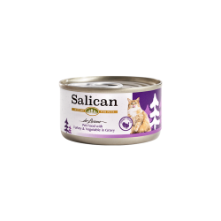 【購買正價貨品滿$500可換購】　 Salican 挪威森林 火雞蔬菜 (肉汁) Turkey & Vegetable in Gravy 貓罐頭  85g 到期日: 2/2024
