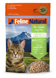 F9 Feline Natural 凍乾脫水貓糧 雞肉羊肉盛宴 320g x4包優惠 (粉綠)