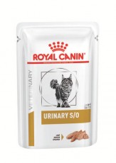 [凡購買處方用品, 訂單滿$500或以上可享免費送貨]　　Royal Canin-Urinary S/O (in Loaf) 貓隻泌尿道處方濕包 - 85克 x12包