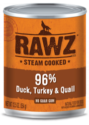 Rawz 96% Duck Turkey & Quail Pate  鴨、火雞及鵪鶉全犬罐頭 354g