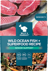 Billy + Margot 澳洲野生海魚+超級食材混合 老犬配方 乾糧 9kg