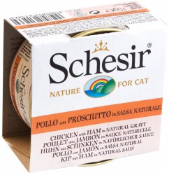 Schesir 無穀物系列 3006 雞肉+火腿貓罐頭 70g