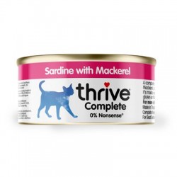 Thrive 脆樂芙 Complete 沙甸魚+鯖魚 貓主食罐 75g  到期日:  9/2026