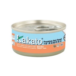 Kakato 卡格 鯛魚慕絲 Seabream mousse 貓狗罐頭 70g x 48罐 原箱優惠 (709)