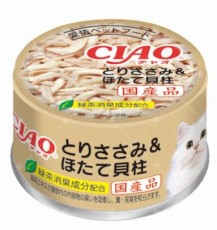 CIAO 雞胸肉 + 帶子 貓罐 85g (C-21)