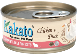 Kakato 卡格 雞+鴨 貓用主食罐 70g (粉紅色) 到期日: 4/2025