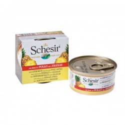 Schesir 天然水果水煮 - 351 雞肉菠蘿飯 貓罐頭 75g