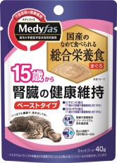 日本 Petline Medyfas 吞拿魚 腎臟健康維持 (15歲起用) 貓濕包 50g (粉紅) 到期日: 1/2024