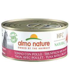 Almo Nature - HFC Natural系列 吞拿魚+雞肉 (5129) 貓罐頭 150g