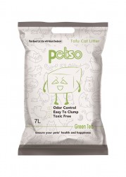 Petso 豆腐貓砂 抹茶香氣味 (Green Tea) 7L (綠)  x4包原箱優惠