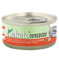 Kakato 卡格 杞子魚肚燉雞罐頭 貓狗罐頭 70g x 48罐 原箱優惠 (711)