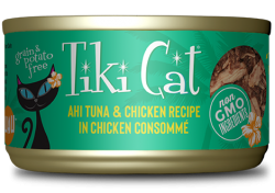 Tiki Cat Luau 厚切 吞拿魚+雞肉 貓罐頭 80g 到期日: 11/2024
