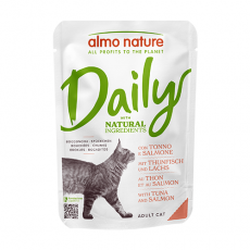 Almo Nature Dailymenu 吞拿魚+三文魚 濕包貓糧 70g x 30包 原箱優惠 (5274)