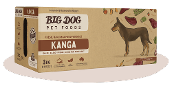 Big Dog 急凍生肉狗糧 袋鼠配方 3kg (12件)  x4盒優惠