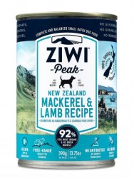 ZiwiPeak 鯖魚+羊肉 配方狗罐裝 390g x12罐優惠