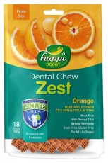 Happi Doggy – Orange Dental Chew Zest 香橙潔齒骨 2.5吋 150g 到期日: 12/2025