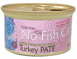 No Fish Cat 不吃魚的貓 無穀物 單一蛋白 火雞滋味 (肉醬) 貓罐頭 85g x24罐原箱優惠