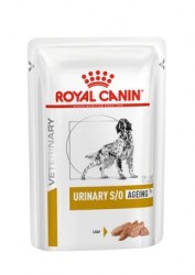 [凡購買處方用品, 訂單滿$500或以上可享免費送貨]　　Royal Canin- Urinary S/O Ageing 7+ 泌尿道處方 狗濕糧 85g x12包原箱